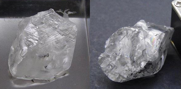 非洲南部etšeng 钻石矿发现2颗超过100ct的宝石级钻石原石